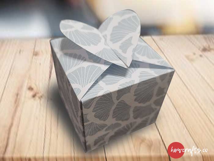 DIY GIFT BOX BIG - How to make HINGED LID Gift Box 