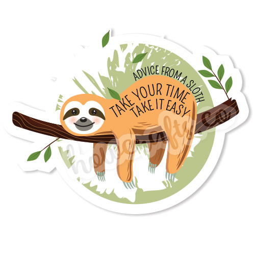 sloth stickers - vsco stickers pack