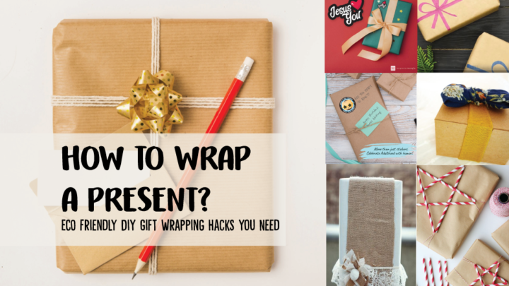 how to wrap a gift - eco friendly diy hacks